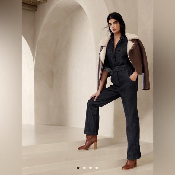 Banana Republic Explorer Denim Jumpsuit - Picture 1 of 8